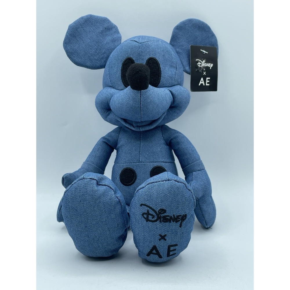 Mickey Mouse x AE American Eagle Disney Special Edition Plush Doll Denim Blue